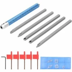 LIFCAUSAL 6 Teile / Satz Hohe Härte Metall Drehmaschine Drehwerkzeug Kit Bohrstangenhalter Set Für Die Bearbeitung Von Stahlteilen Handholzbearbeitungswerkzeug