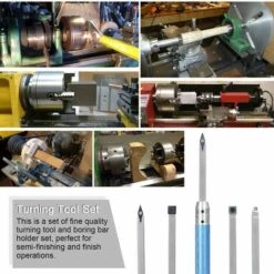 LIFCAUSAL 6 Teile / Satz Hohe Härte Metall Drehmaschine Drehwerkzeug Kit Bohrstangenhalter Set Für Die Bearbeitung Von Stahlteilen Handholzbearbeitungswerkzeug -Deutschland Drechselbänke & Zubehör Verkaufs-Shop 66373951 3