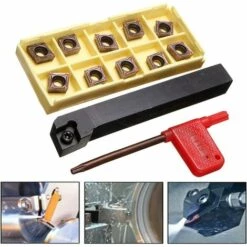 MONLY SCLCR1212H09 12 X 100 Mm Drehbank-Drehwerkzeughalter Mit 10 CCMT09T304-PM Hartmetalleinsätzen -Deutschland Drechselbänke & Zubehör Verkaufs-Shop 66479994 4