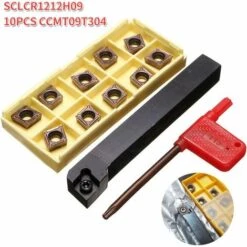 MONLY SCLCR1212H09 12 X 100 Mm Drehbank-Drehwerkzeughalter Mit 10 CCMT09T304-PM Hartmetalleinsätzen -Deutschland Drechselbänke & Zubehör Verkaufs-Shop 66479994 5