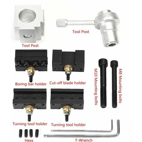 MONLY Aluminium-Schnellwechsel-Werkzeughalter Pr Tisch/Hobby-Drehmaschine 7x10'' 7x12'' 7x14'' LAVENTE 2 MONLY Aluminium-Schnellwechsel-Werkzeughalter Pr Tisch/Hobby-Drehmaschine 7x10'' 7x12'' 7x14'' LAVENTE - Image 2