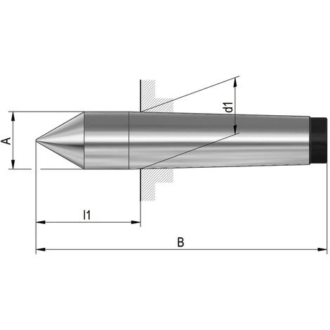 ROHM Röhm Körnerspitze Fest MK 2 1 ROHM Röhm Körnerspitze Fest MK 2