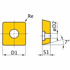 Optimum HM-Ersatzwendeplatten ISO SCMT060204, 3441761