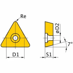 Optimum HM-Ersatzwendeplatten ISO TCMT110204, 3441762